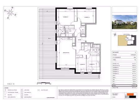 vente appartement 5 pièces 123.24 m² à sciez (74140)  657 000 €