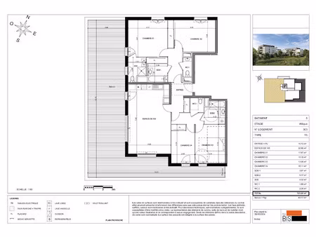 vente appartement 5 pièces 123.24 m² à sciez (74140)  683 000 €