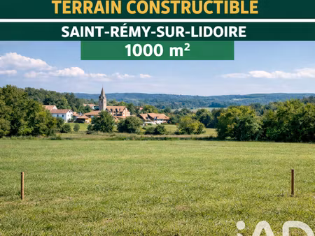 vente terrain 1000 m² à saint-remy (24700)  22 500 €