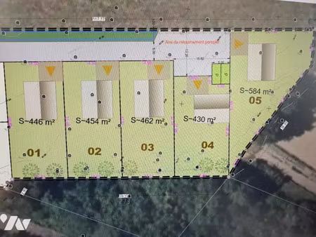 vente terrain à batir 430 m² à péaule (56130)  70 250 €