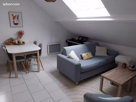 2 pièces 50 m² + mezzanine meublé (ou non) avec parking