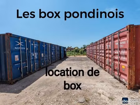 location de box containers