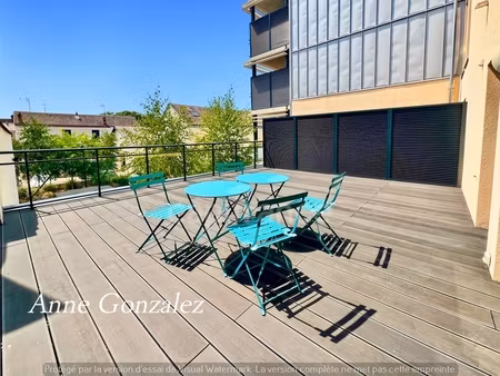 orleans centre fbg bannier  à vendre superbe appartement t4 avec terrasse de 36m2 exposée 