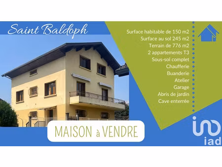 vente maison 8 pièces 150 m² à saint-baldoph (73190)  395 000 €