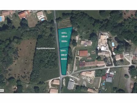 vente terrain 1400 m² donnezac (33860)