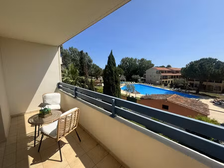 vente appartement 2 pièces 42m2 canet-en-roussillon 66140 - 133200 € - surface privée