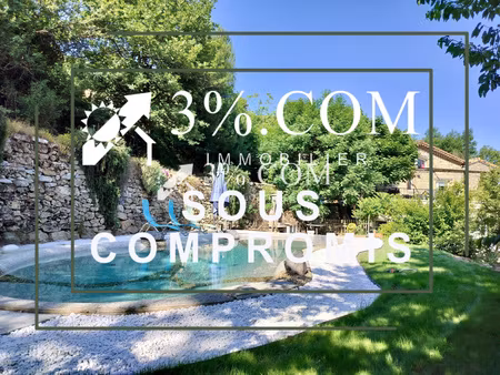 maison en pierre de 145 m2 et 6 chambres avec piscine naturelle