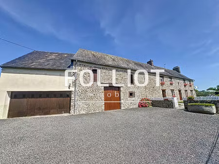 maison ouville 7 pièce(s) 130 m2 a vendre 50210 dépendances 6 hectares de terres