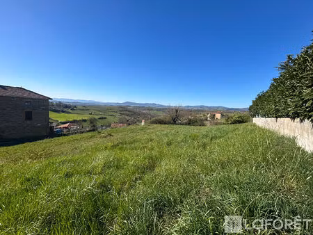 terrain saint laurent d'oingt 1035 m2 viabilisé avec vue beaujolais