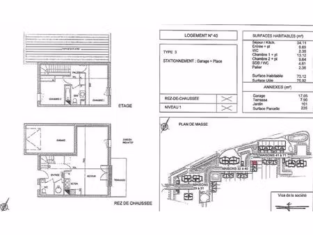 maison t3 avec garage et jardin / plaisance du touch