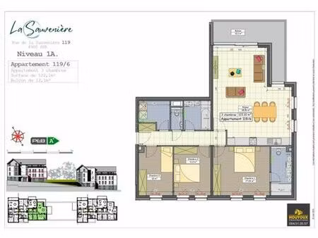 appartement 3 chambres