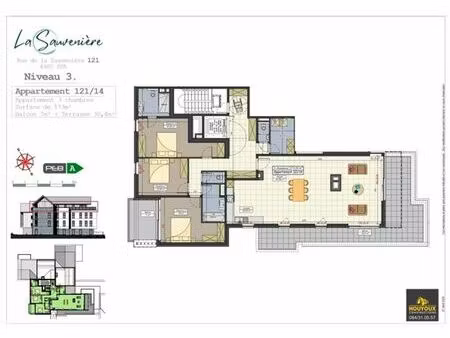 appartement 3 chambres