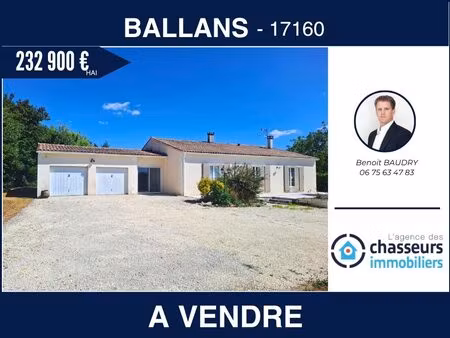 achat maison 6 pièces 143m² ballans 17160
