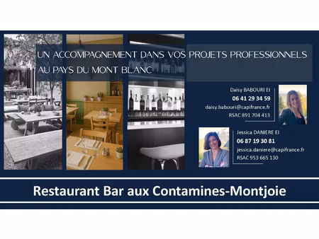 fonds de commerce à vendre les contamines montjoie 303m2 250 000€