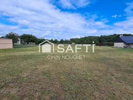 un terrain constructible  borné et viabilisé