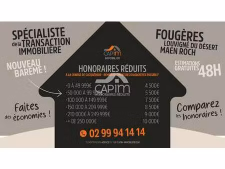 vente bureaux et commerces à louvigné-du-désert (35420) : à vendre / 60m² louvigné-du-dése