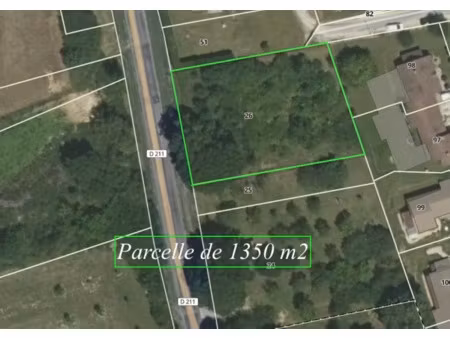 terrain à vendre saint benoist sur vanne 1350m2 22 000€