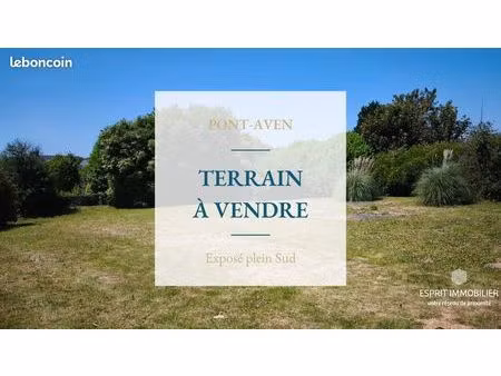 terrain 1080 m² pont aven