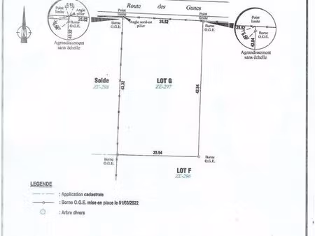 terrain constructible à vendre de particulier à particulier  prix en baisse