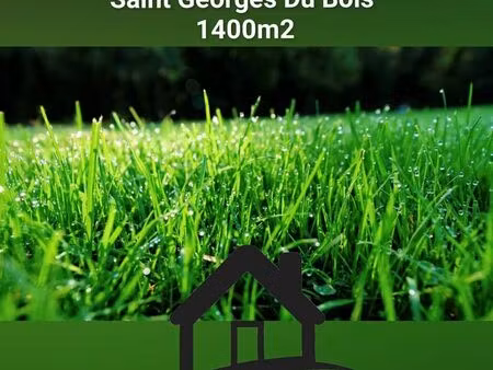 terrain 1 400 m² saint georges du bois