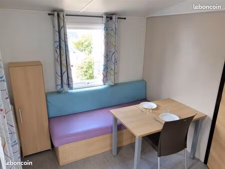 mobil home 2 personnes disponible a la location