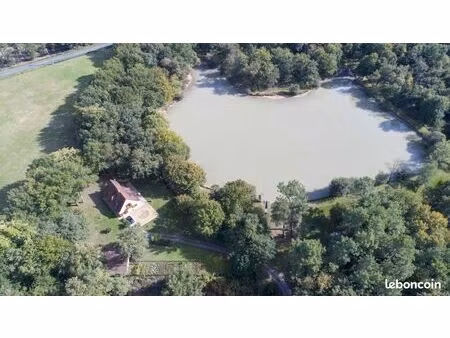propriété  maison  étang