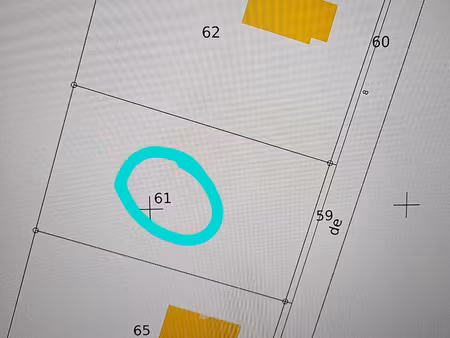 terrain à vendre saint ciers du taillon (17) terrain 1465m2 avec certificat d'urbanisme