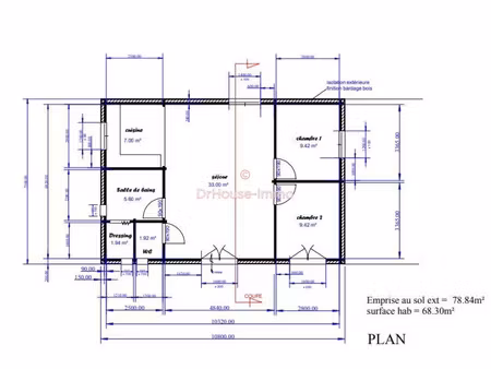 vente terrain 69 m² à bach (46230)  56 000 €