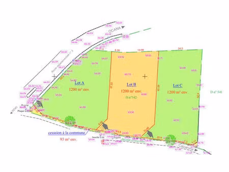 vente terrain 1200 m² bastelicaccia (20129)