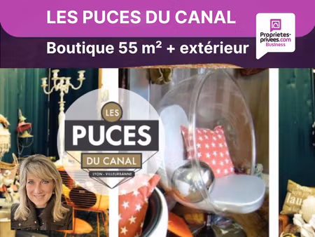 villeurbanne- les puces du canal - stand 55 m² + terrasse