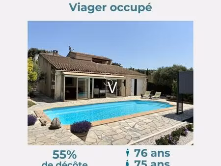 viager occupé - maison t4 de 117 m2 avec garage fermé - monsieur 76 ans  madame 75 ans