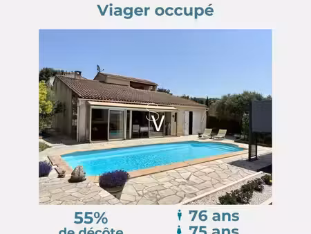viager occupé - maison t4 de 117 m2 avec garage fermï¿œ - monsieur 76 ans  madame 75 ans