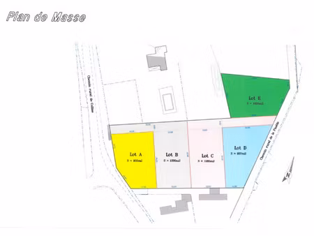 vente terrain 937 m² saint-siffret (30700)