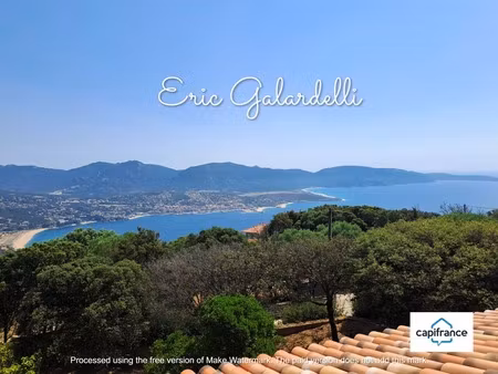 à vendre olmeto: vaste demeure en pierres avec vue panoramique mer et golfe du valinco  qu