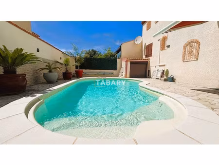maison 3 faces - 5 pieces - piscine - garage - saleilles