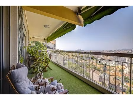 vente en viager occupé - dame 79 ans - appartement 5pièces vue panoramique mer et ville + 