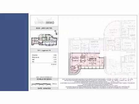 appartement t2 rénové parc de la grange