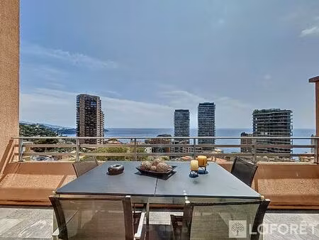 magnifique triplex vue mer à beausoleil de 5 pièce(s) -144m2 - 2 garages box