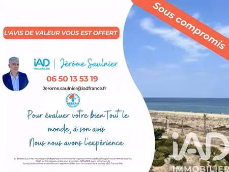 vente appartement t1 bord de mer au barcarès (66420) : à vendre t1 bord de mer / 27m² le b