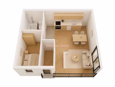 vente appartement 2 pièces 45.43 m² à wambrechies (59118)  232 600 €