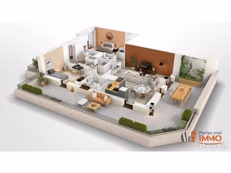 appartement 4 pièces 82 m²