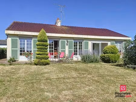 st aignan (10 mn bonnétable) - villa de 130 m2 de plain-pied avec piscine