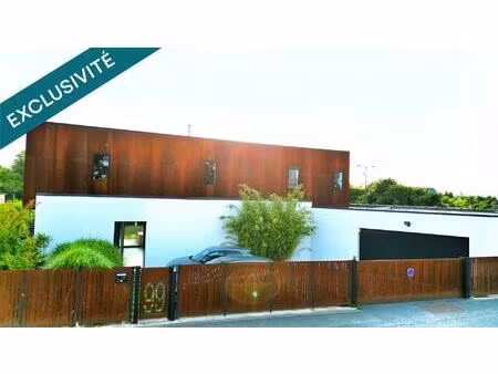 rare maison d'architecte cubique - 4 chambres jardin garage