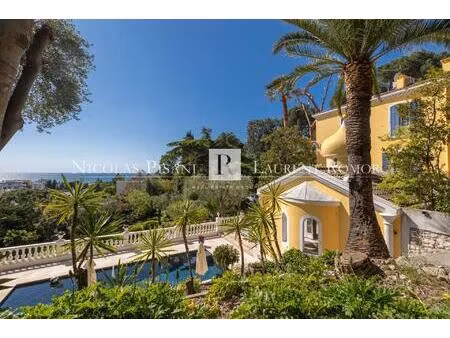 en vente villa nice - terrain - piscine - vue mer