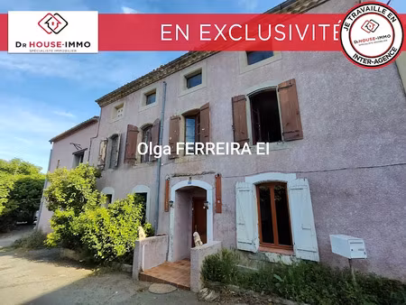 vente maison 8 pièces 117.21 m² à villeneuve-lès-montréal (11290)  122 000 €