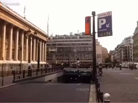 vente parking 14 m² à paris 2ème (75002)  33 000 €