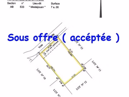 terrain en lotissement