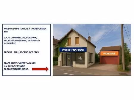 vente local industriel 6 pièces 122 m² dijon (21000)