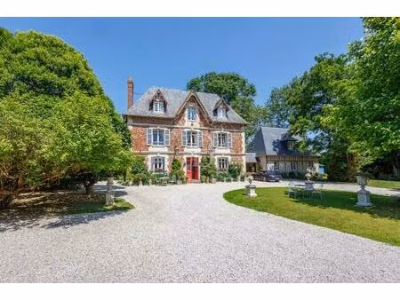 tourgeville - manoir xixème - 8 chambres - jardin 2800 m2