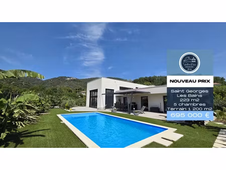 vente maison 7 pièces 232.2 m² à saint-georges-les-bains (07800)  695 000 €